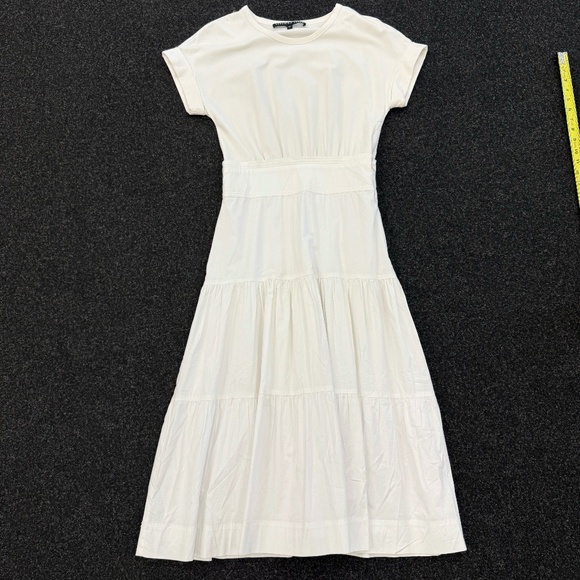 Veronica Beard White Short Sleeve Tee Maxi Dress Size Small - Picture 1 of 7